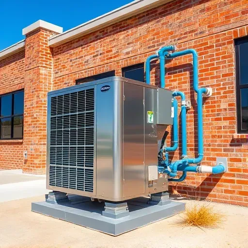 Completed HVAC system installation in Fort Worth, TX showcasing modern design and efficient layout.