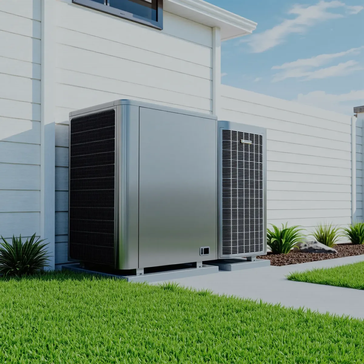 HVAC system in Argyle, TX: modern ductwork, high-efficiency furnace, insulated outdoor unit, organized utility room.