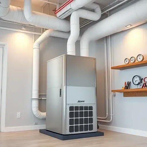 Completed HVAC system in modern Pecan Acres TX home highlighting sleek design, clean lines, and advanced technology.