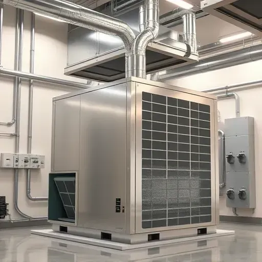 Modern HVAC system in a clean, organized mechanical room in Haltom City, TX, highlighting quality craftsmanship.