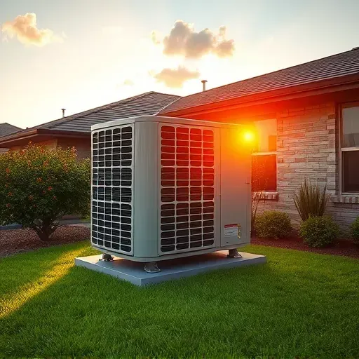 Completed HVAC unit in a modern home in Haslet, TX, surrounded by lush landscaping and a tranquil sky.
