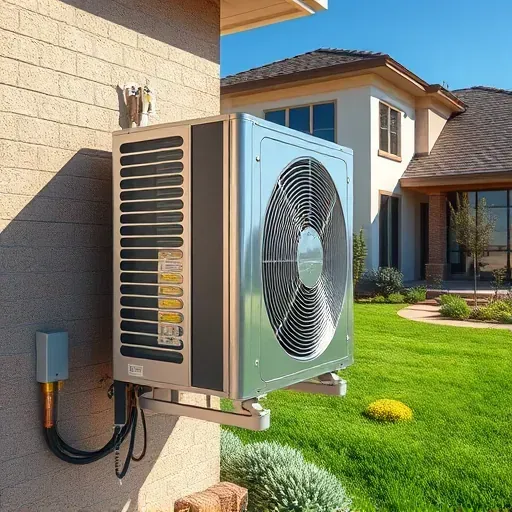 Freshly repaired air conditioning unit outside a modern home in Fort Worth TX, showcasing energy efficiency and quality.