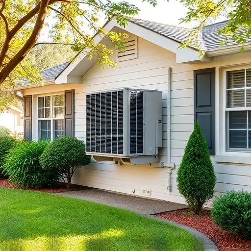 Modern HVAC installation on a suburban home in Willow Park TX, showcasing a sleek air conditioner and manicured lawn.