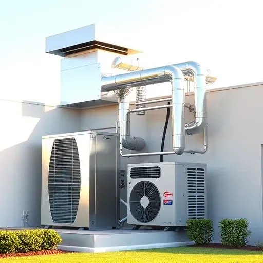 Well-maintained residential HVAC system in Willow Park, TX with sleek exterior unit, green yard, and modern home.
