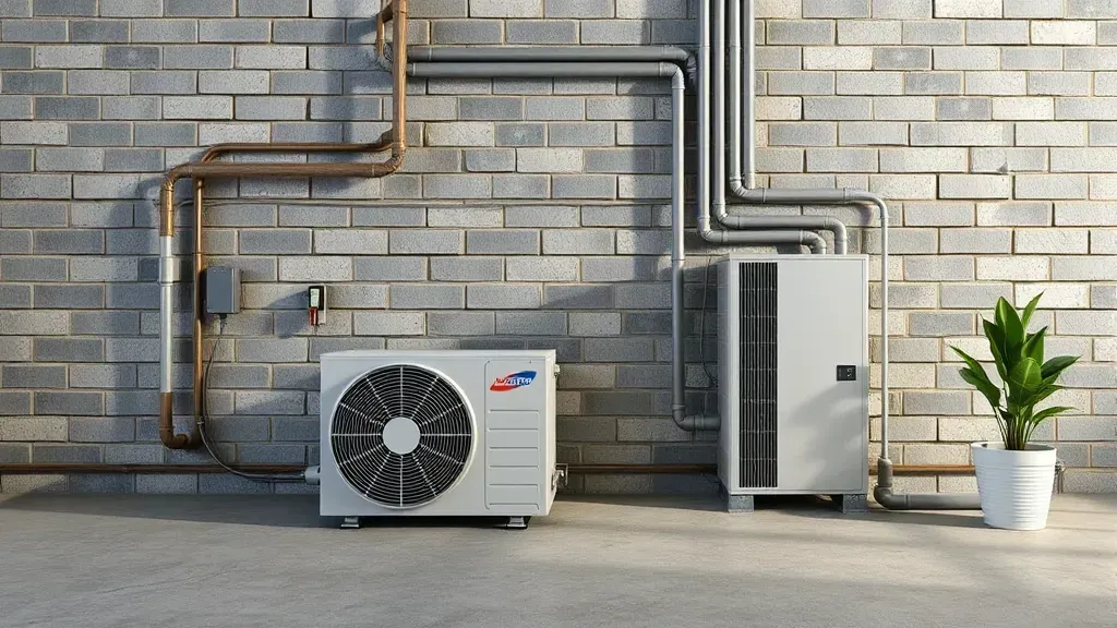 HVAC system installation in a residential home in Saginaw, TX.