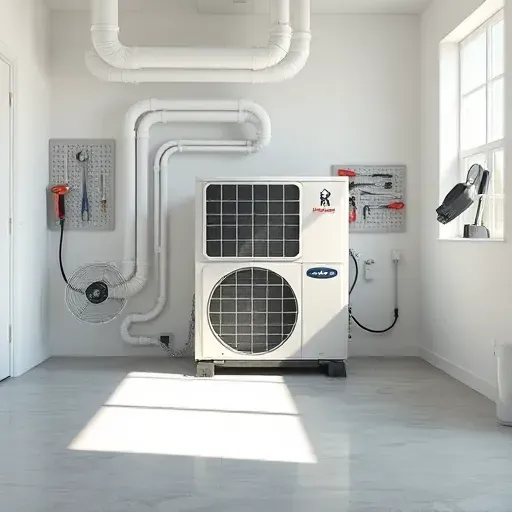 Completed HVAC system in Benbrook TX installed in clean residential area with modern equipment and efficient layout.