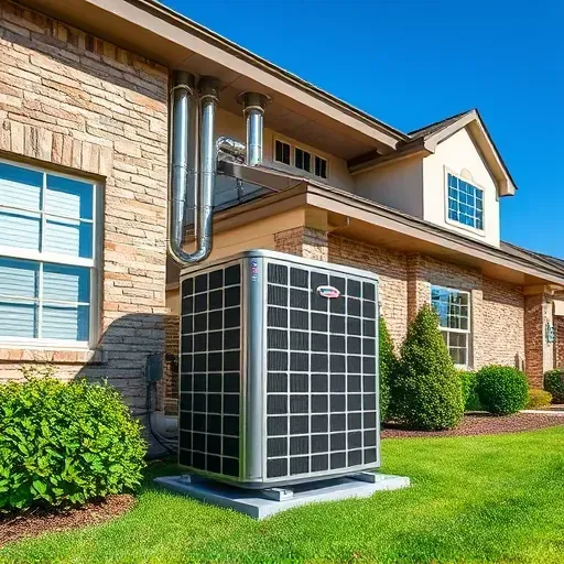 Completed HVAC installation in Crowley TX featuring energy-efficient air conditioning unit, polished components, and neat yard.