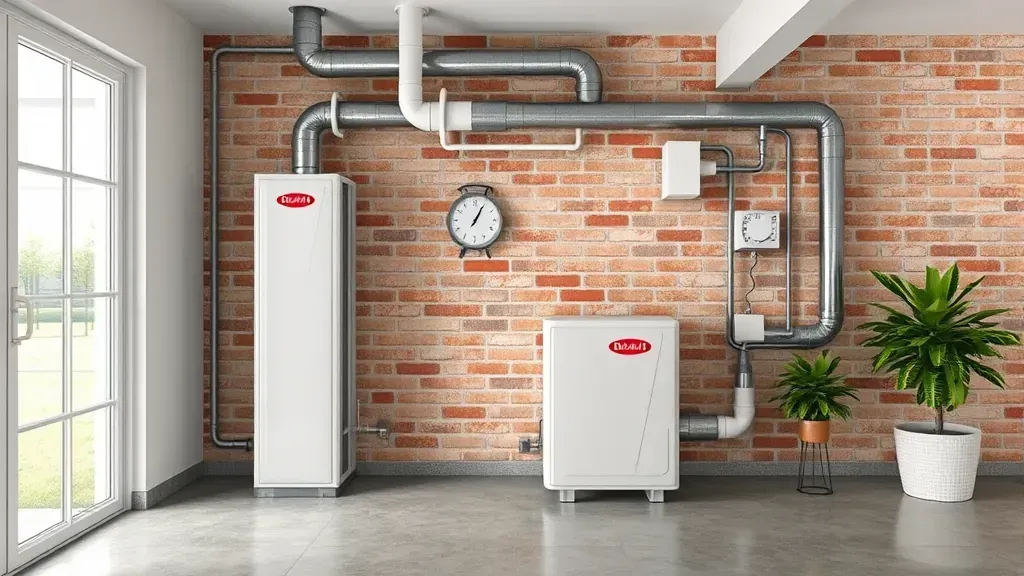 HVAC services in Richland Hills, TX with a technician working on an air conditioning unit.