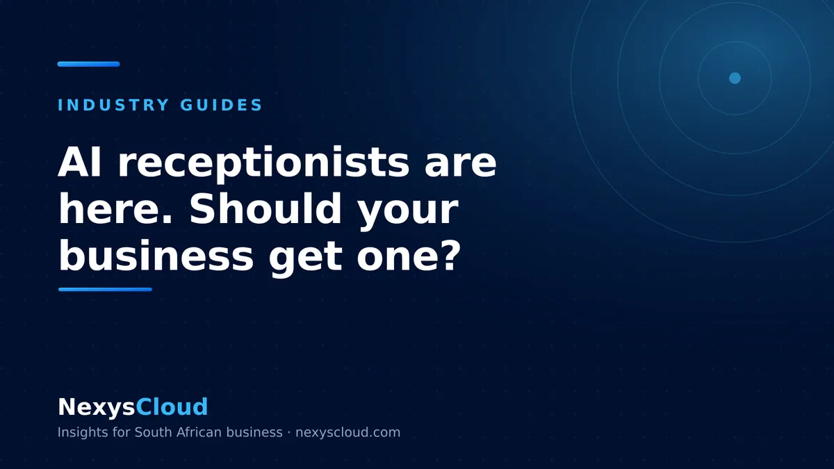 AI receptionists are here. Should your business get one?