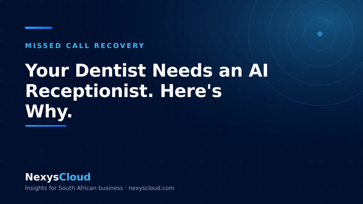 Your Dentist Needs an AI Receptionist. Here's Why.