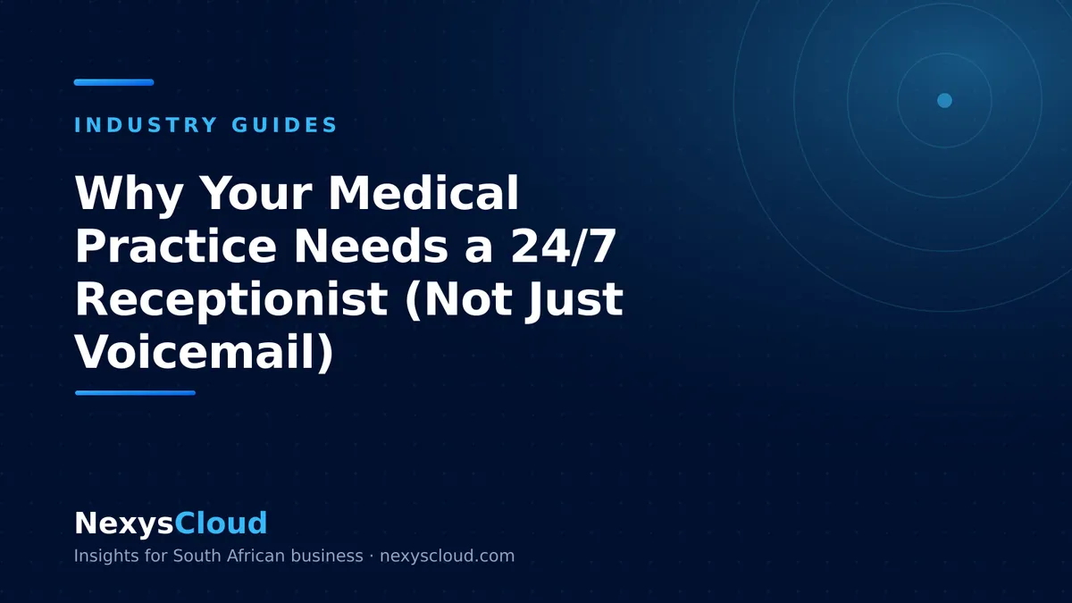 Why Your Medical Practice Needs a 24/7 Receptionist (Not Just Voicemail)