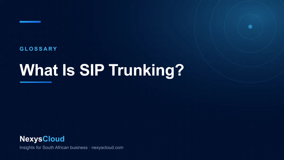 What Is SIP Trunking?