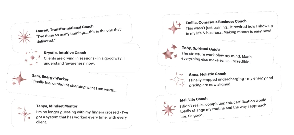 LIFE COACH GOLD TESTIMONIALS