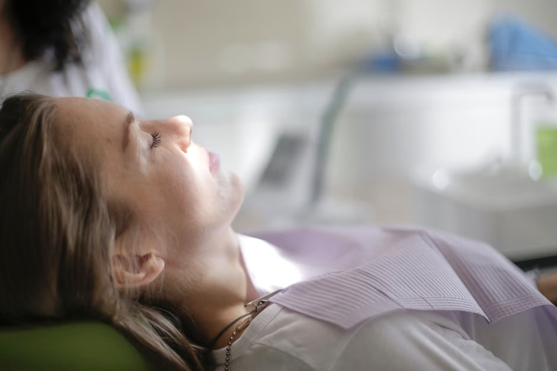 Bradenton FL dental sedation relaxed patient in dental chair