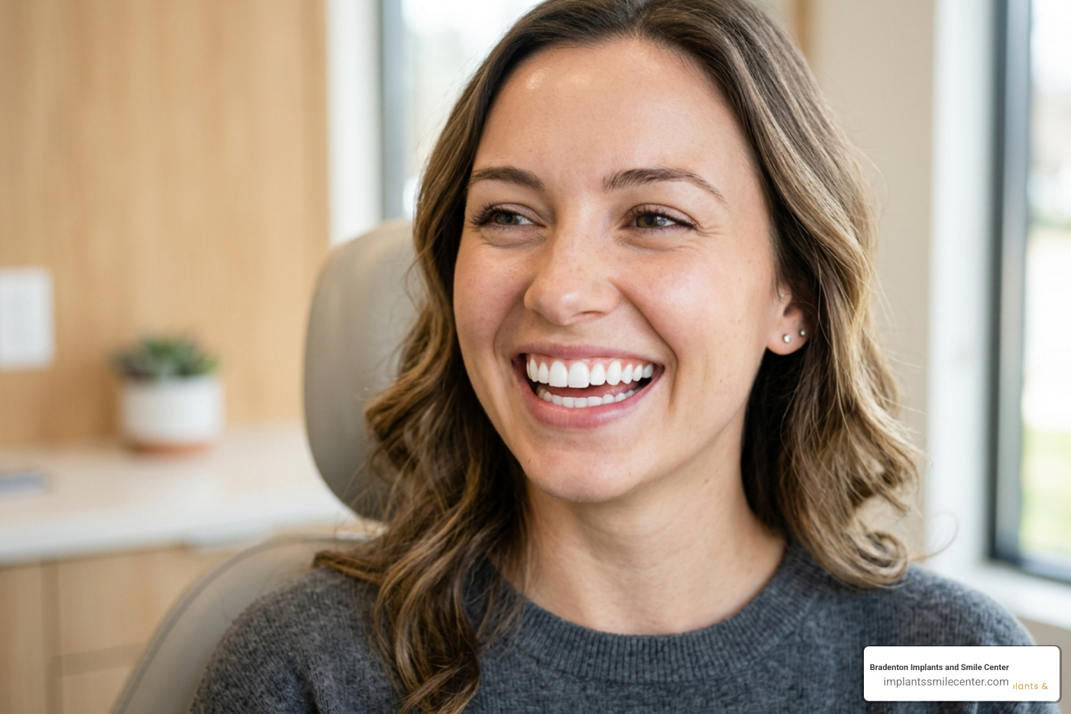 A bright, healthy smile after tooth whitening