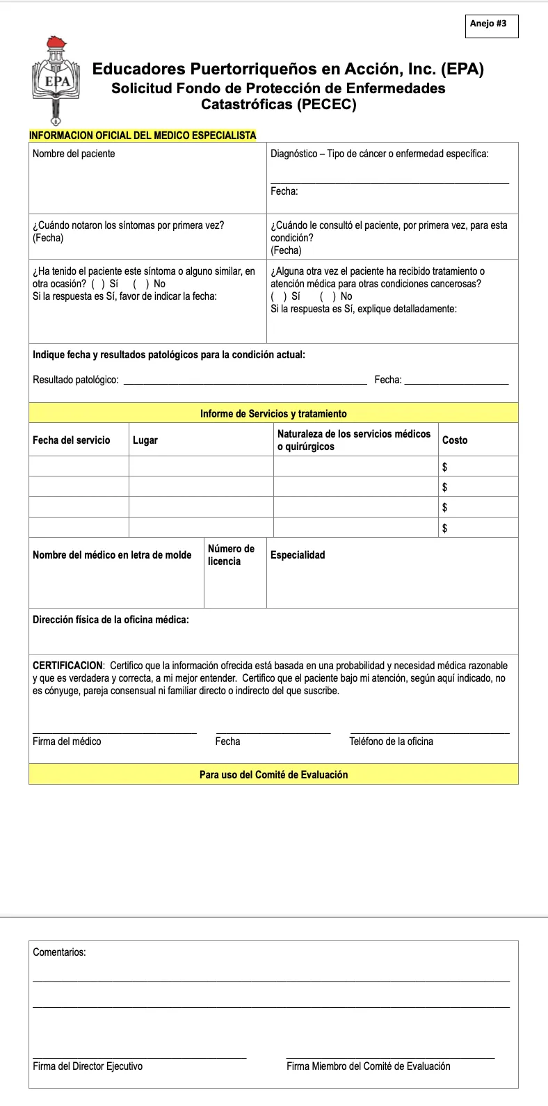 Formularios PECEP añejo 3
