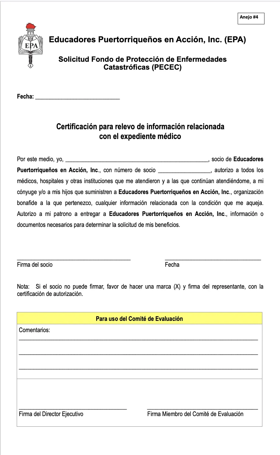 Formularios PECEP añejo 4