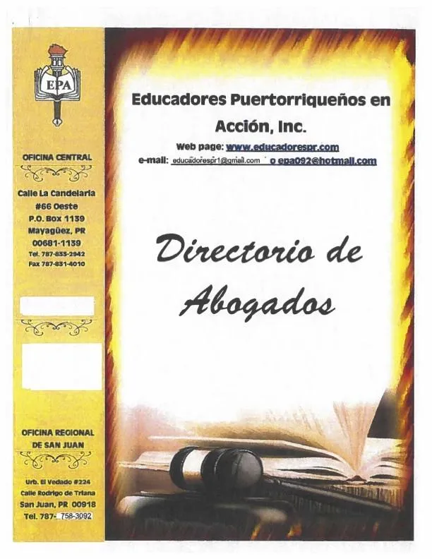 directorio NUEVO de ABOGADOS Portada