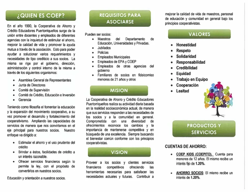 Pagina 1 Requisitos para asociarse, productos y beneficios