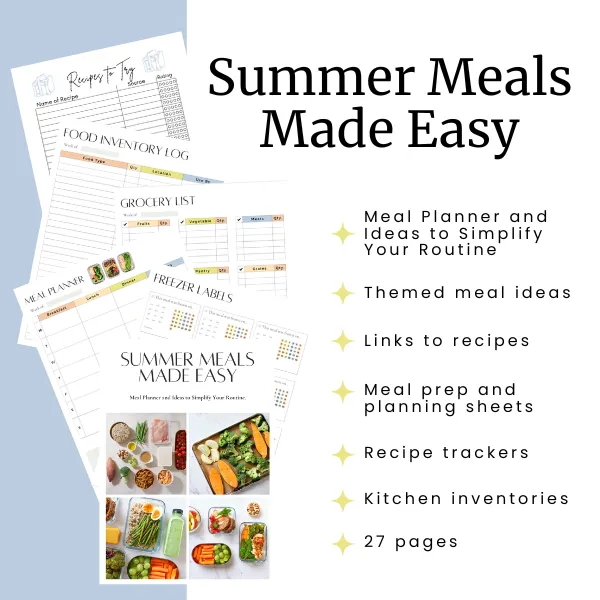 Text reads: Liturgical Living for Catholic Families, faith-filled family life on a family-friendly budget. Cream background with soft blue rosary over to the left. Bottom says CreativeCatholicMamas.com