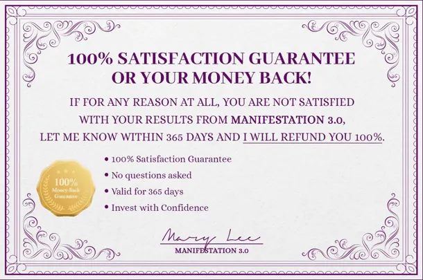 Manifestation 3.0 money back