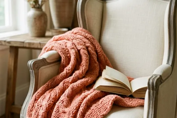 A comfortable wingback arm chair, ready for a calm moment practicing a two-minute nervous system reset to overcome perfectionism.