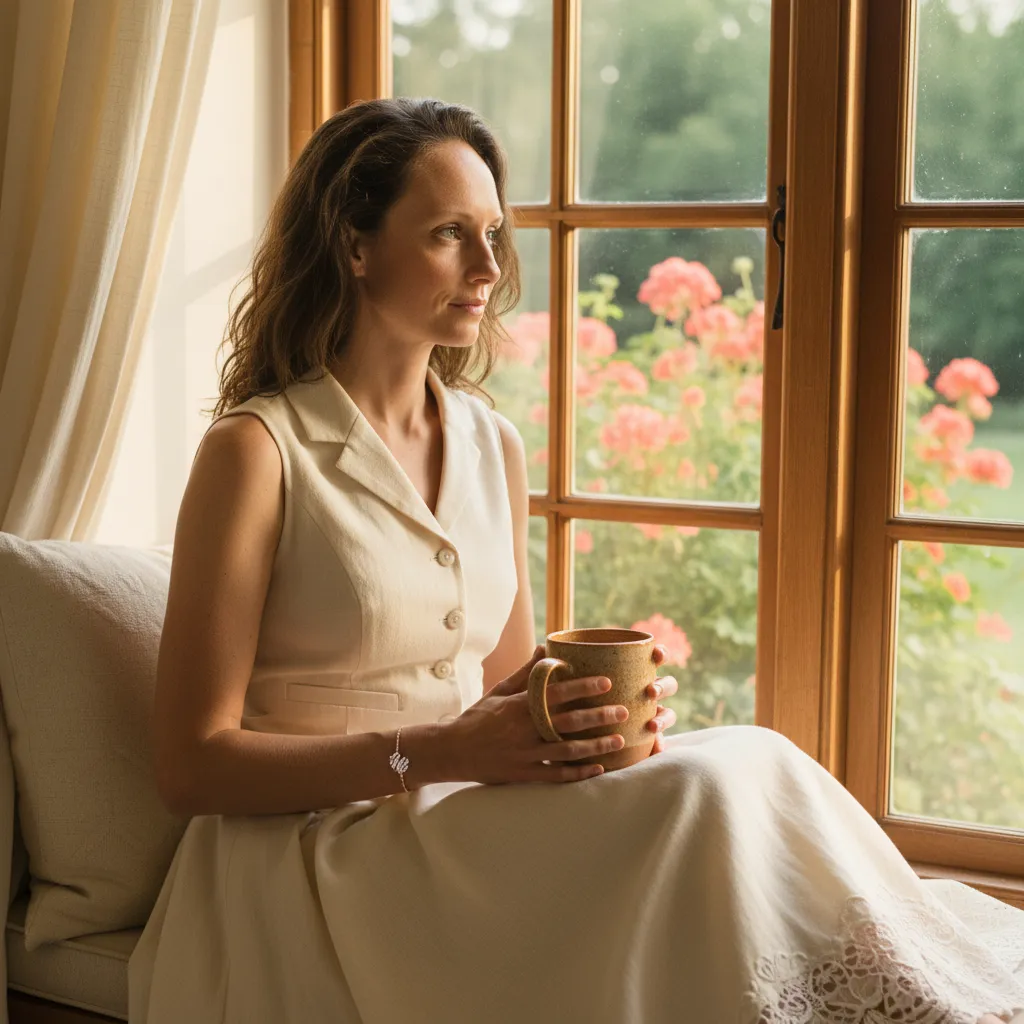 Nicole Nelson, leadership advisor and founder of Start Again Stronger, looking outward at window — guidance on how to trust myself again after betrayal