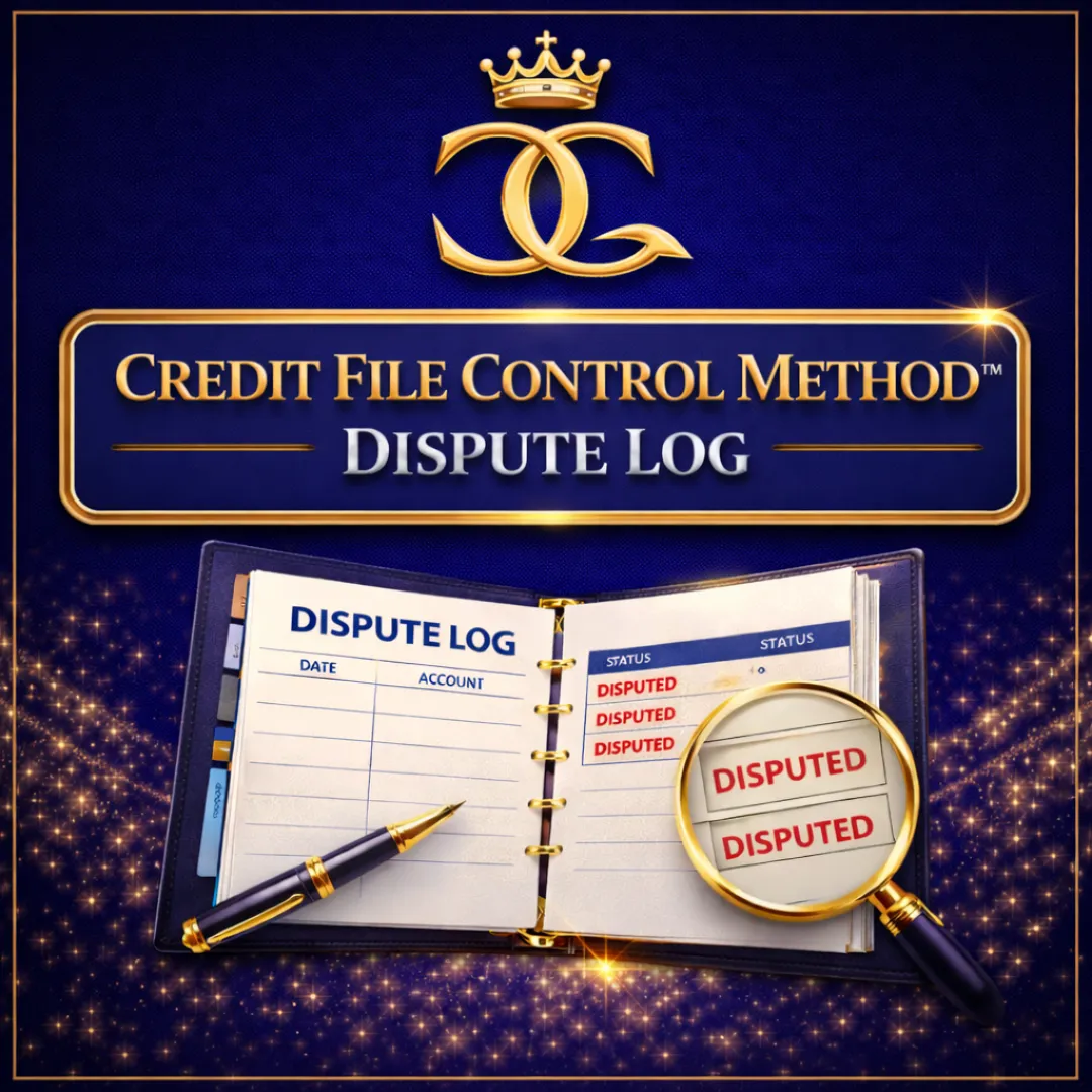 Credit File Control Method™ Dispute Log