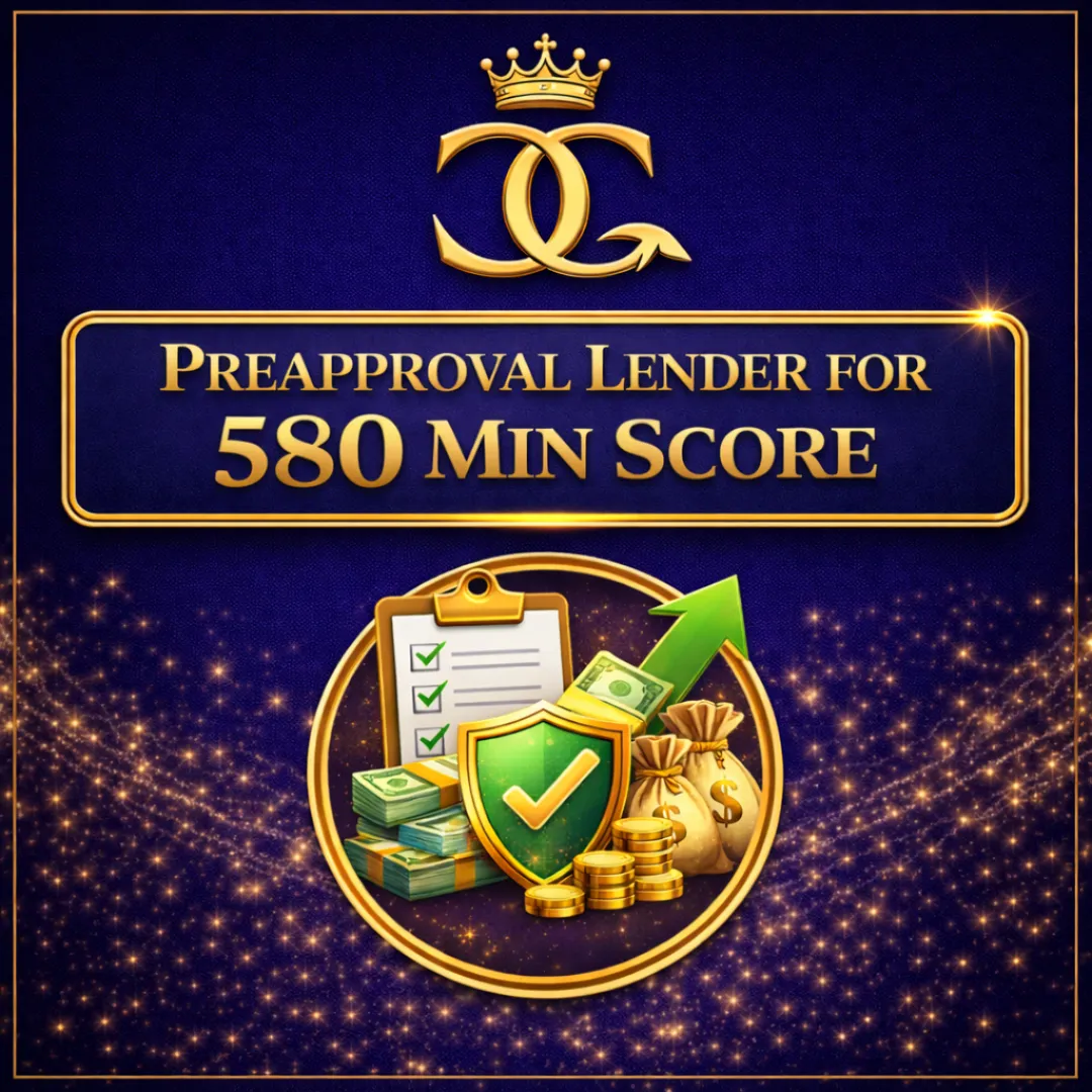 Preapproval Lender List (580+)