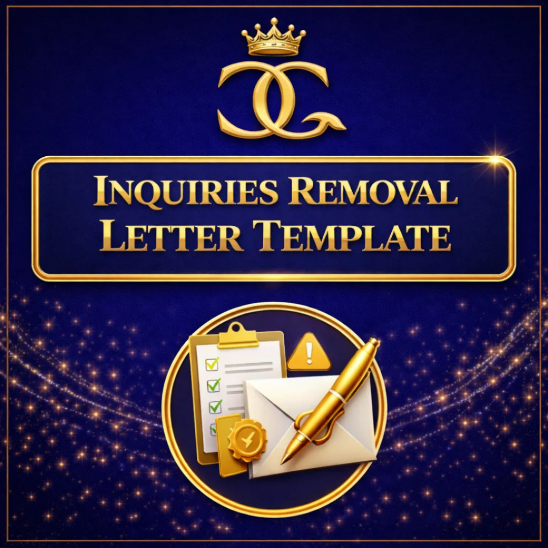 Inquiries Removal Letter Template
