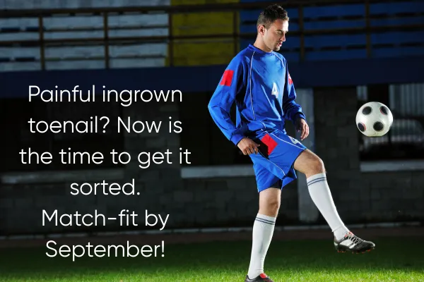 Ingrown Toenail Pain After Football: How to Fix It Before Pre-Season