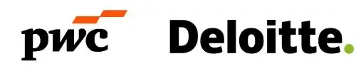 Alumni: PwC PricewaterhouseCoopers & Deloitte logos
