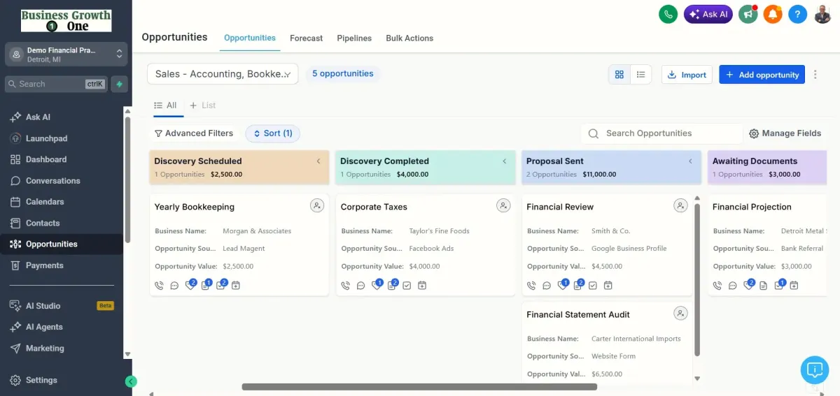 CRM and Pipeline - every lead visible at a glance image