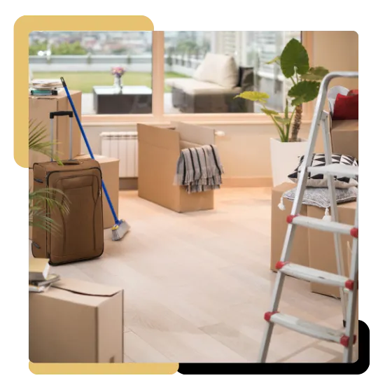 Move-in cleaning team refreshing a Davie FL home kitchen
