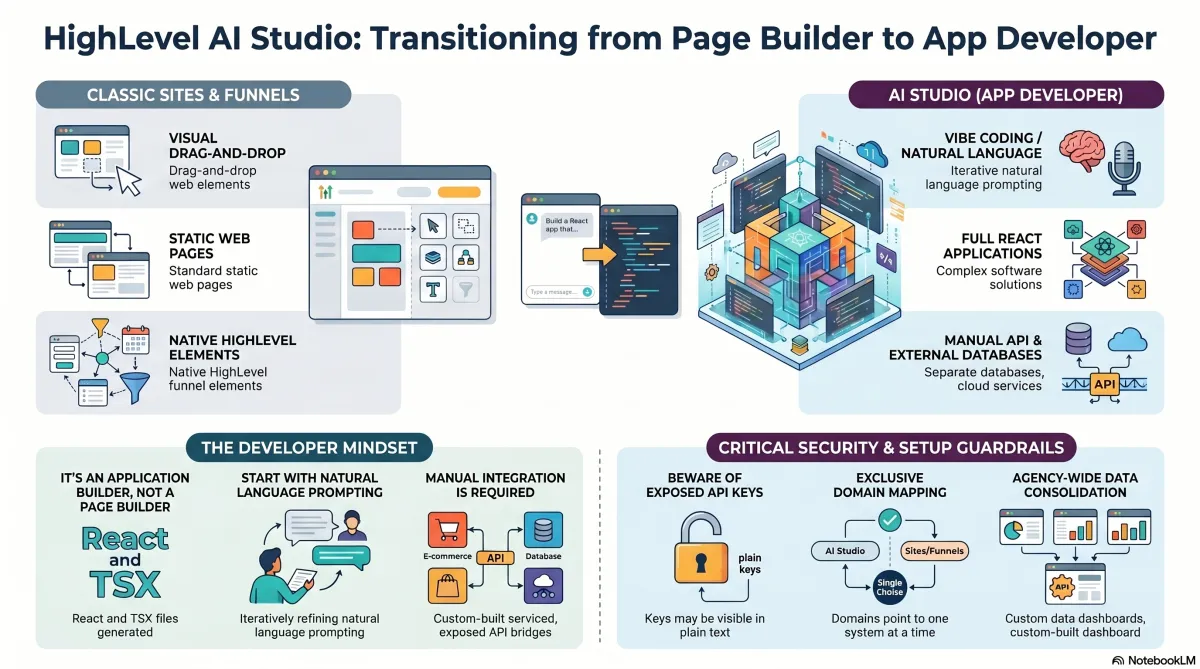 Highlevel CRM AI Studio Infographic