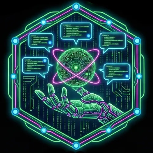 Robot or chat bubble graphic representing CJPC AutoPilot AI Chatbot for small business lead capture