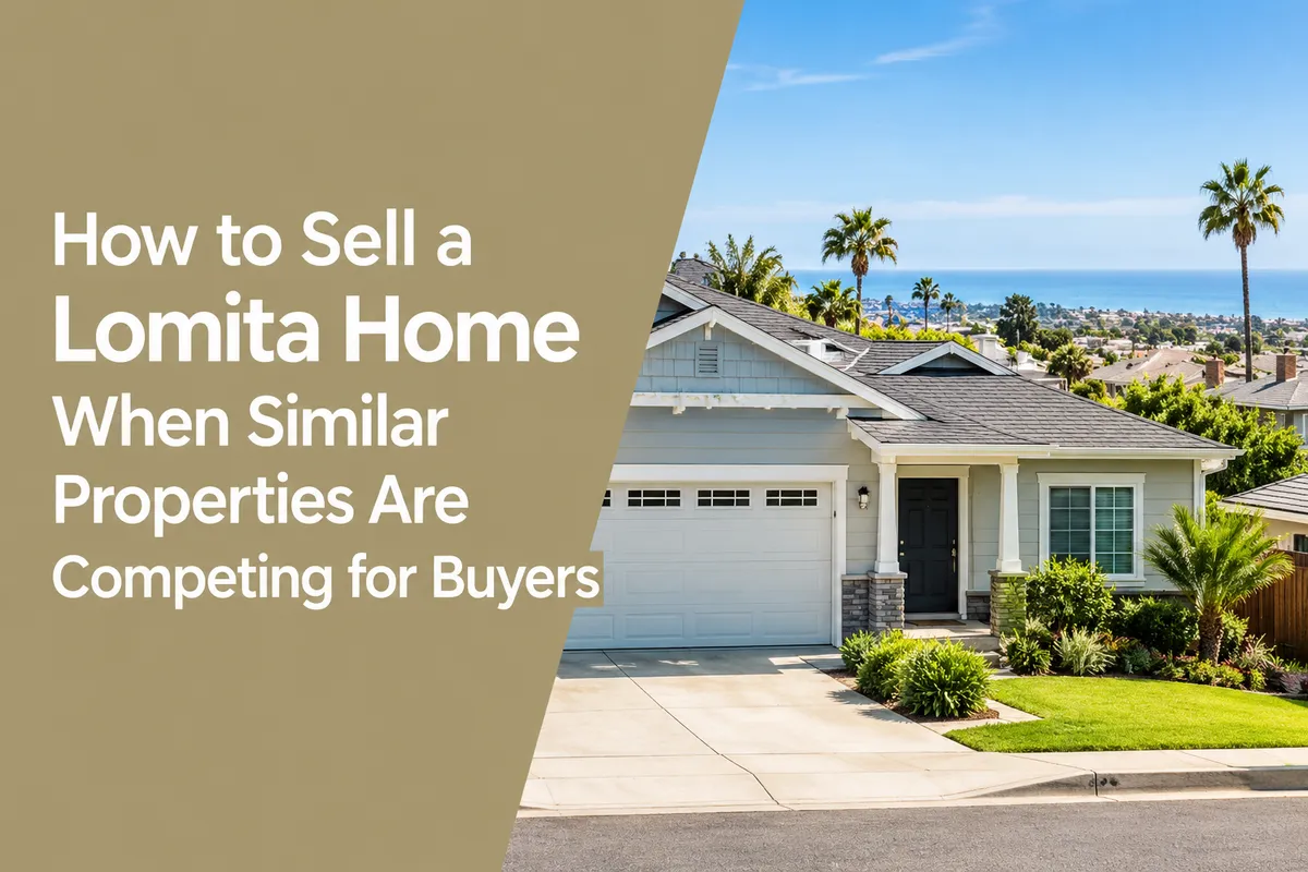 Lomita California home prepared for sale in a competitive real estate market