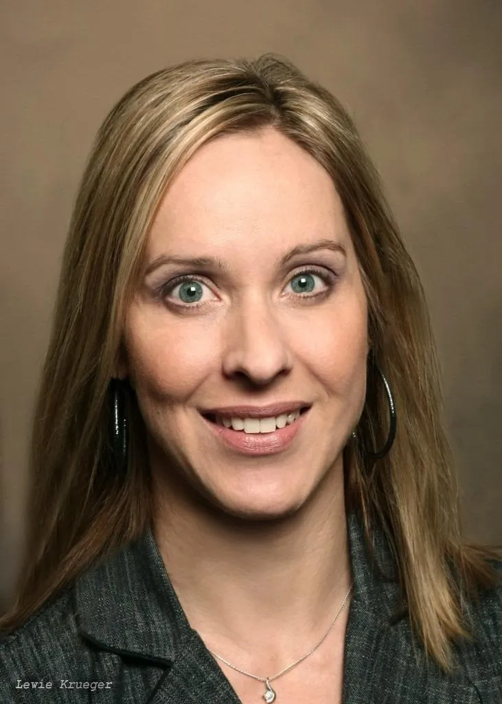 Portrait of Stacy Niemi, APRN-BC, smiling against white background at Internal Medicine Physicians of Omaha