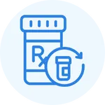 Icon representing Prescription Refill services provided by Internal Medicine & Family Physicians in Omaha, helping families with trusted local care.