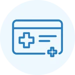Icon representing Insurance Card services provided by Internal Medicine & Family Physicians in Omaha, helping families with trusted local care.
