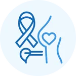Icon representing Breast Exam Prevention services provided by Internal Medicine & Family Physicians in Omaha, helping families with trusted local care.
