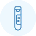Icon representing Cholesterol Test services provided by Internal Medicine & Family Physicians in Omaha, helping families with trusted local care.