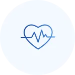 Icon representing Heartbeat services provided by Internal Medicine & Family Physicians in Omaha, helping families with trusted local care.