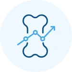 Icon representing Bone Density services provided by Internal Medicine & Family Physicians in Omaha, helping families with trusted local care.