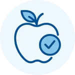 Icon representing Nutrition Counseling services provided by Internal Medicine & Family Physicians in Omaha, helping families with trusted local care.