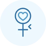 Icon representing Women’s Health services provided by Internal Medicine & Family Physicians in Omaha, helping families with trusted local care.