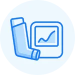 Icon representing Asthma Inhaler services provided by Internal Medicine & Family Physicians in Omaha, helping families with trusted local care.