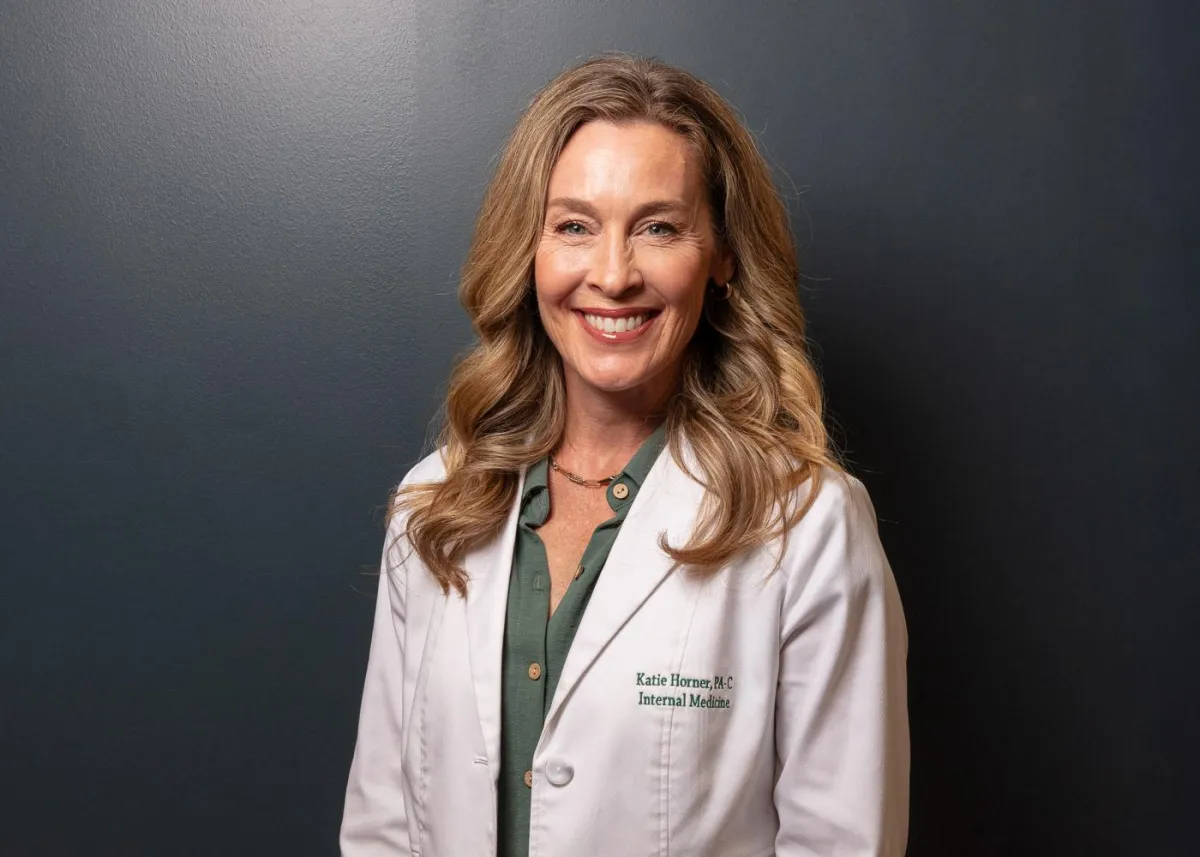 A portrait of Katie Horner, PA-C at Internal Medicine Physicians Omaha