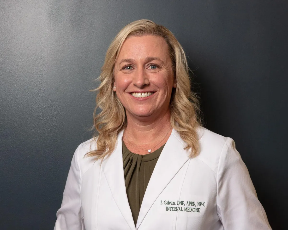 A portrait of Leanne Galvan, DNP, APRN, at Internal Medicine Physicians Omaha