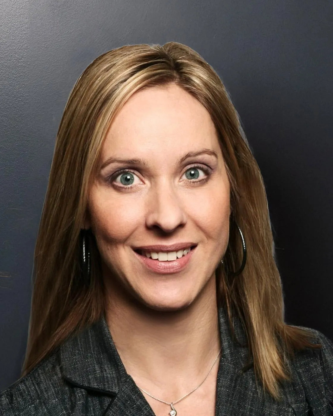 Portrait of Stacy Niemi, APRN-BC, smiling against white background at Internal Medicine Physicians of Omaha